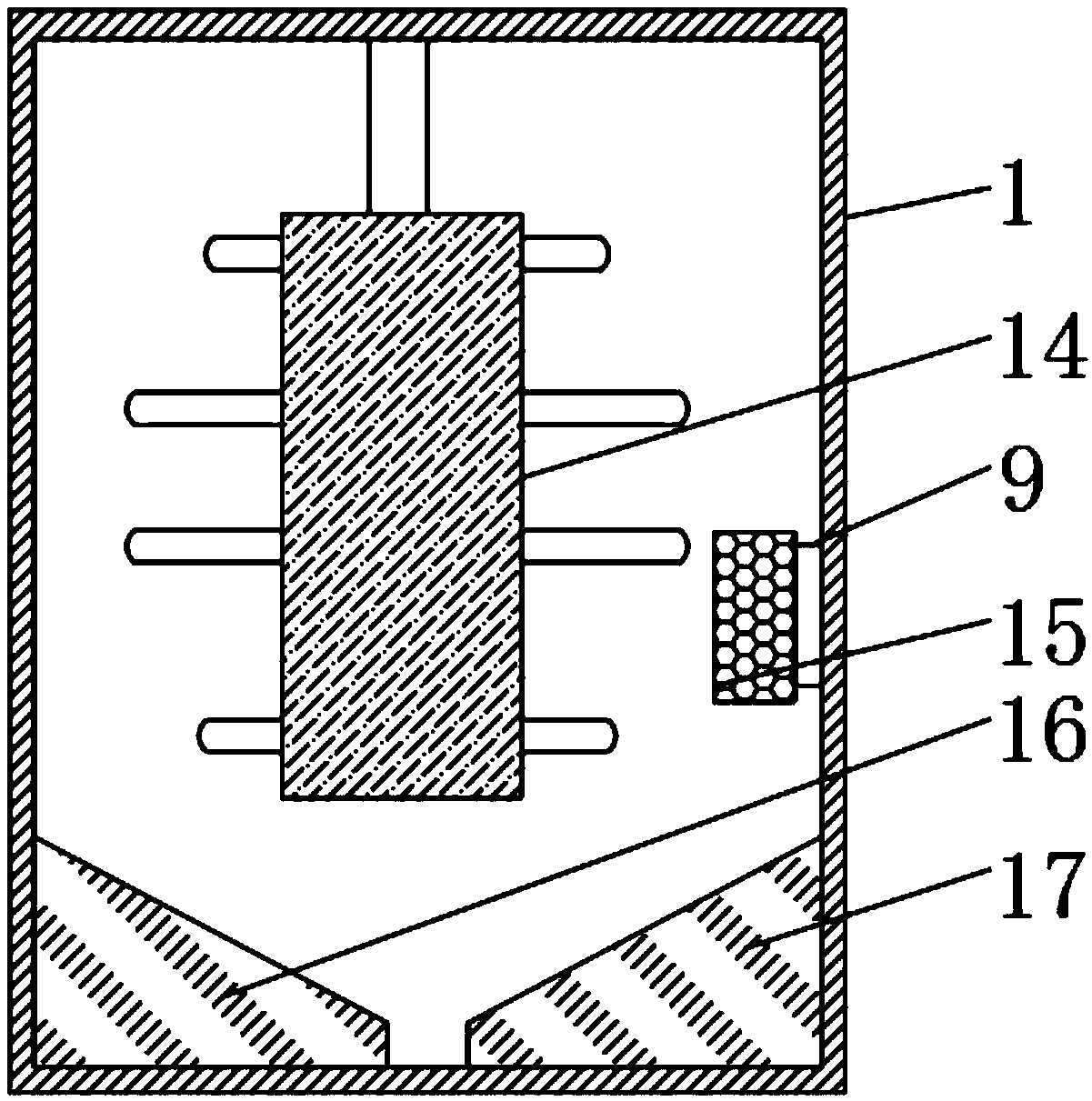 Chemical sewage filtering method