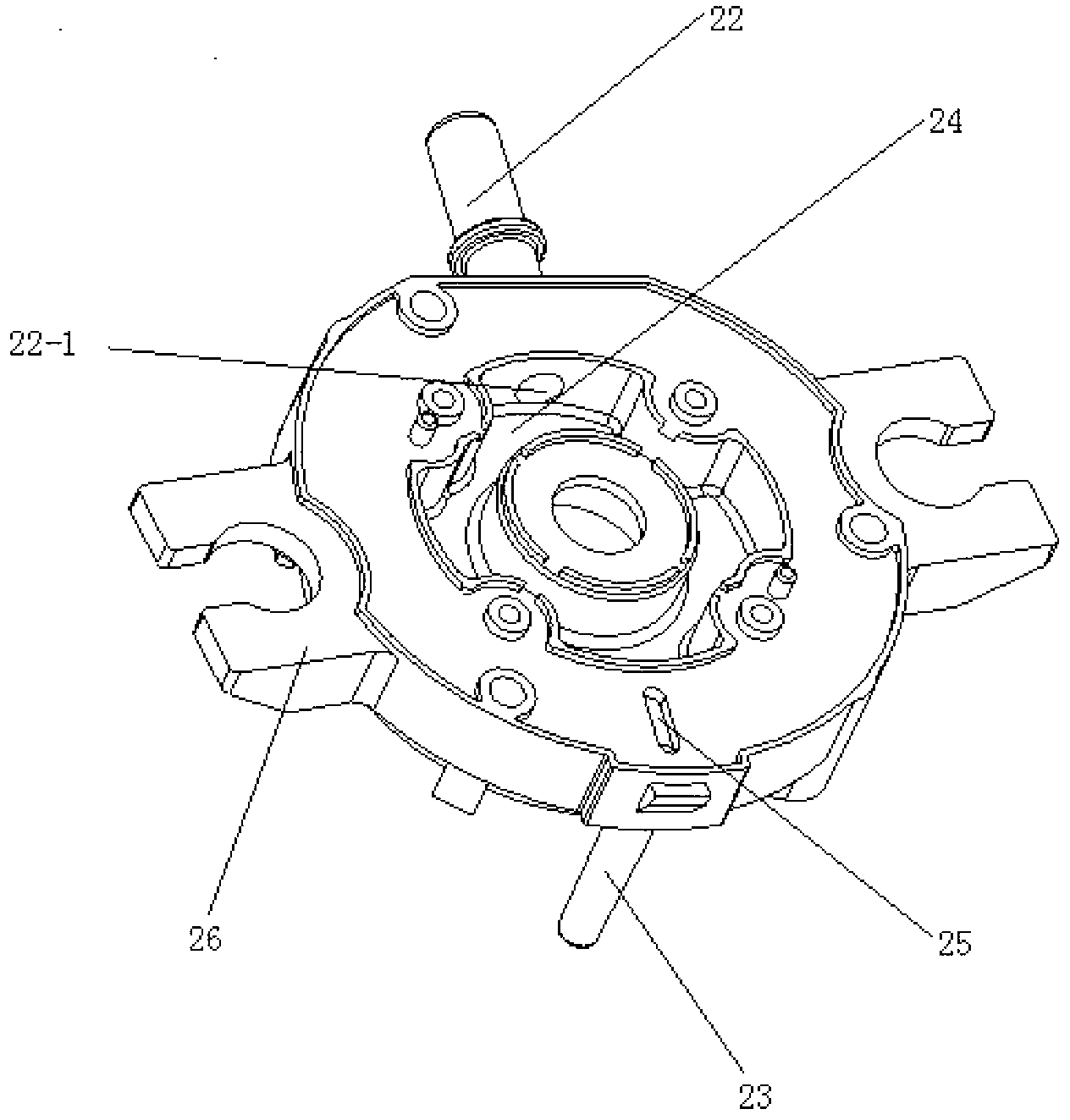 Electronic vacuum pump for new energy vehicle brake vacuum booster