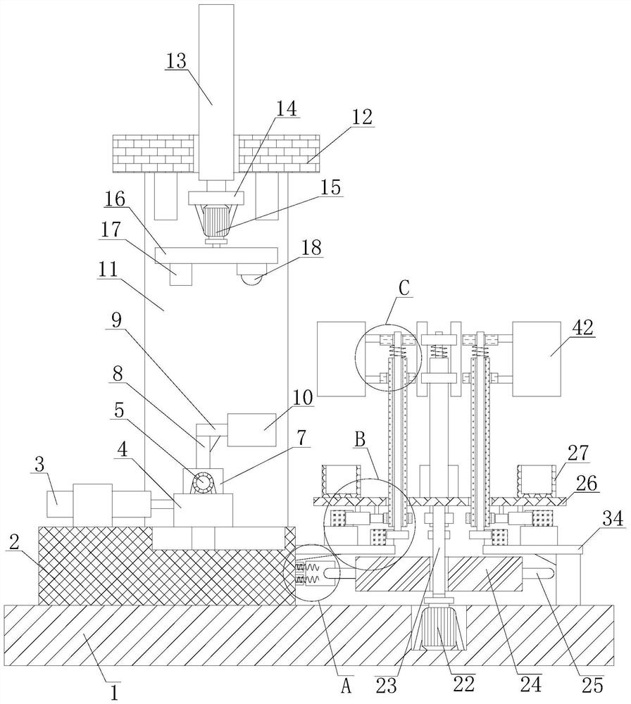 Gas spring rebound speed detection device