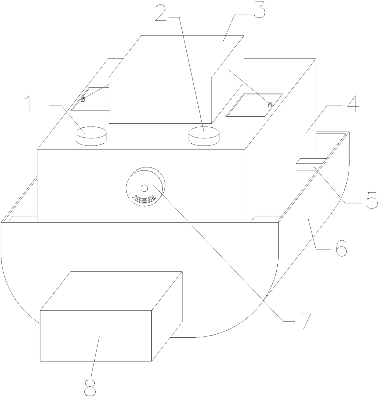 Detection device for automobile oil tank