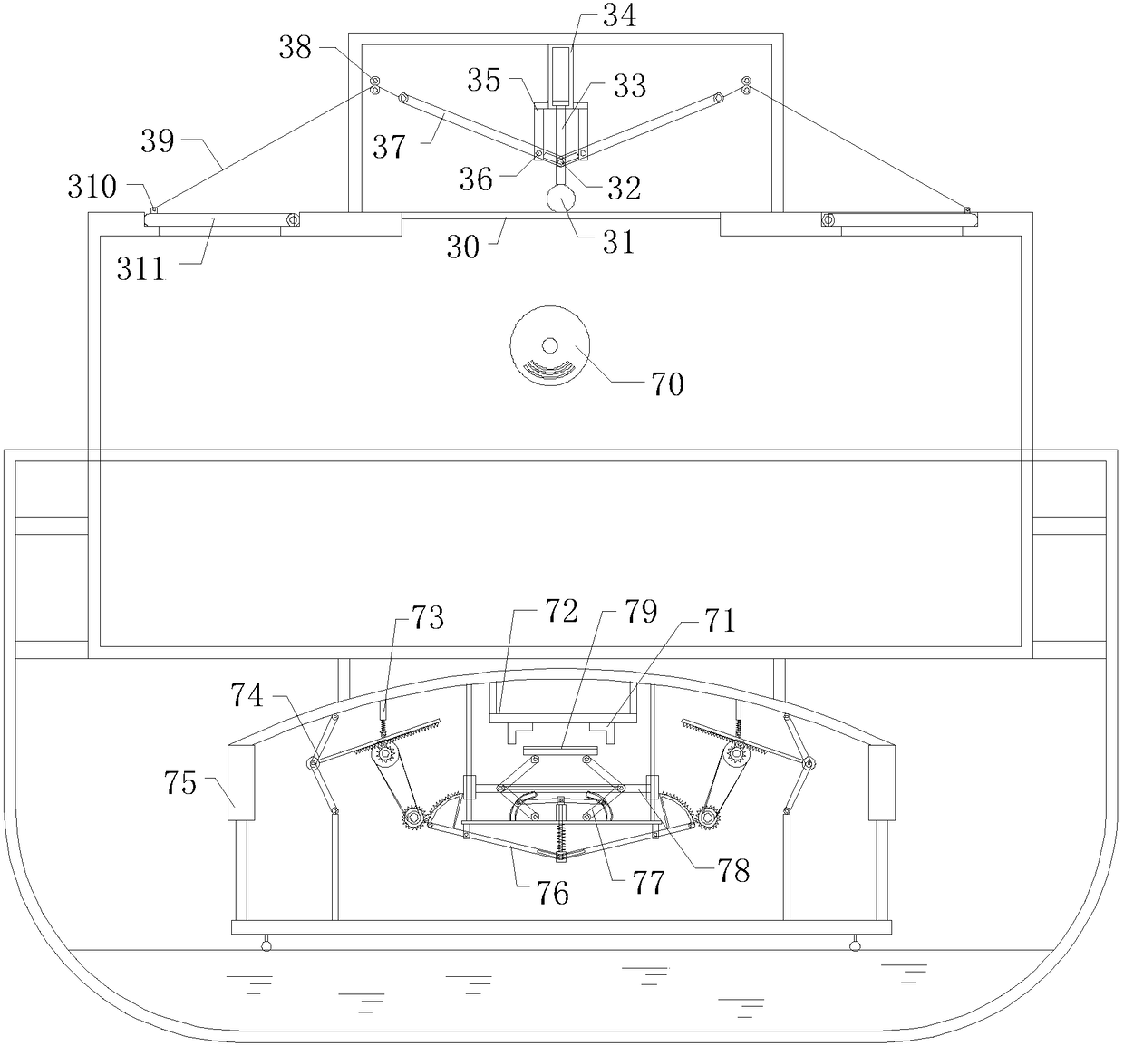 Detection device for automobile oil tank