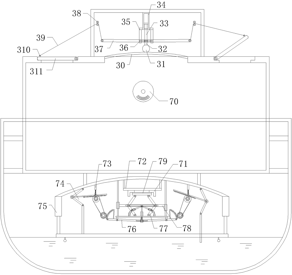 Detection device for automobile oil tank