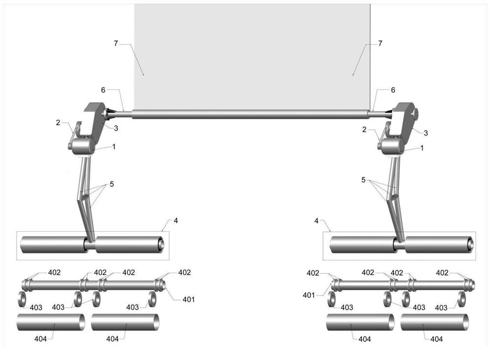 Roller type quilt rolling machine for agricultural greenhouse