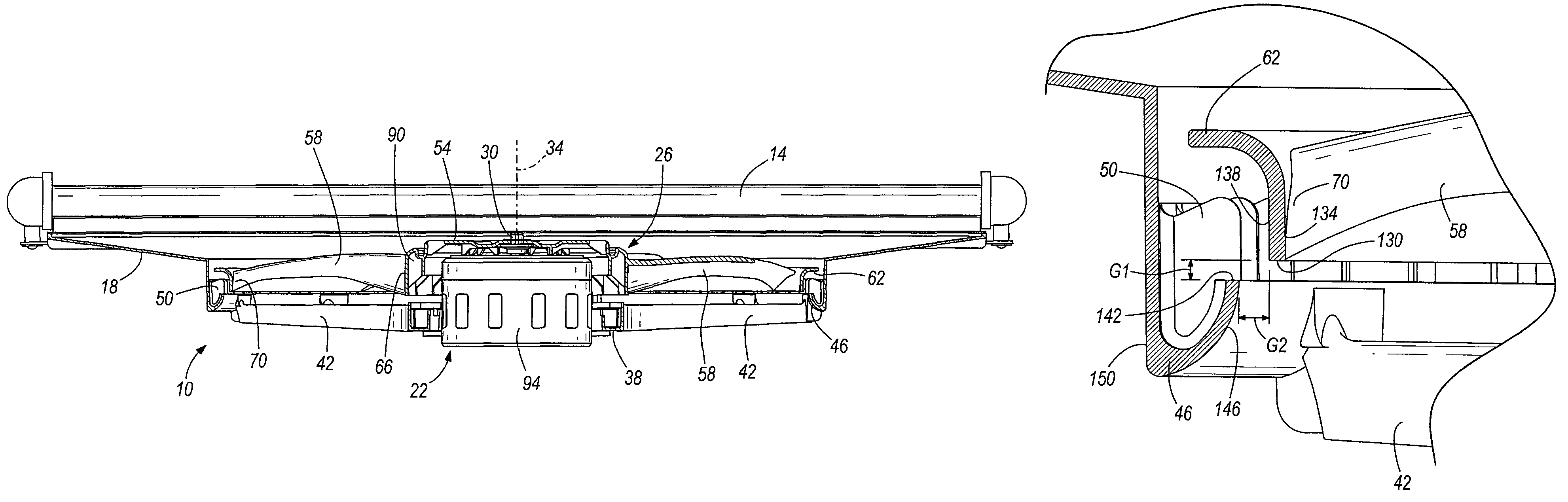 Axial fan assembly