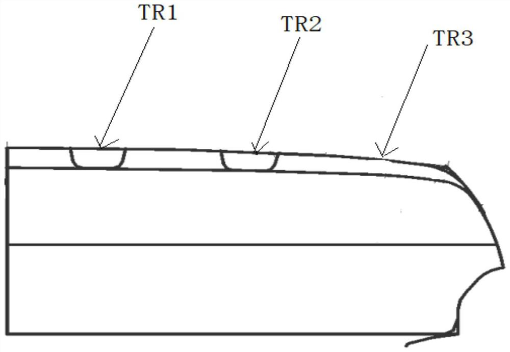 Large-broken-width low-flat tire