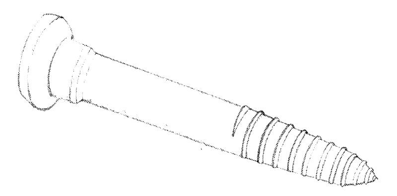 Degradable fiber-enhanced polycaprolactone degradable bone nail and preparation method thereof through solution method