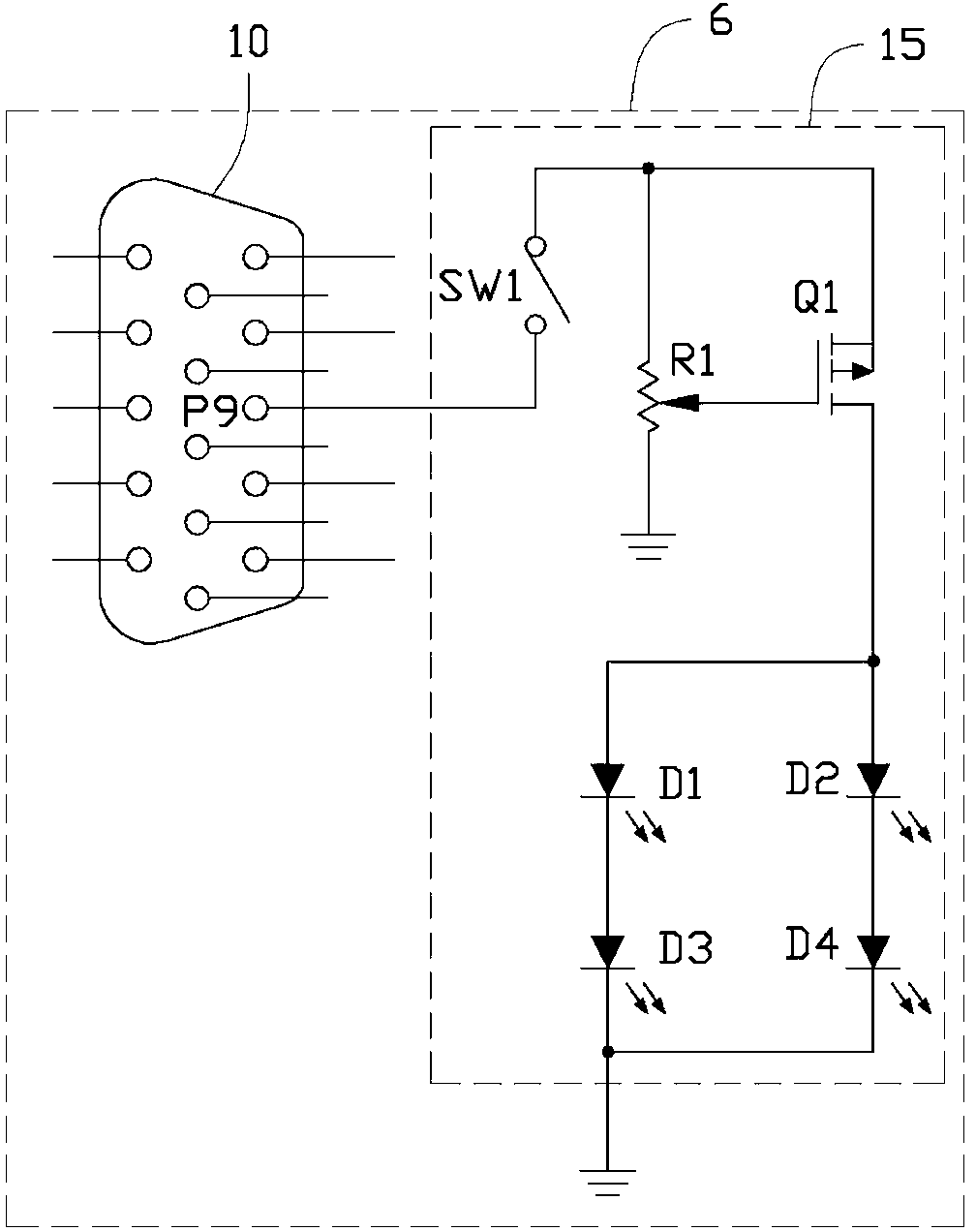 Display and computer system provided with same