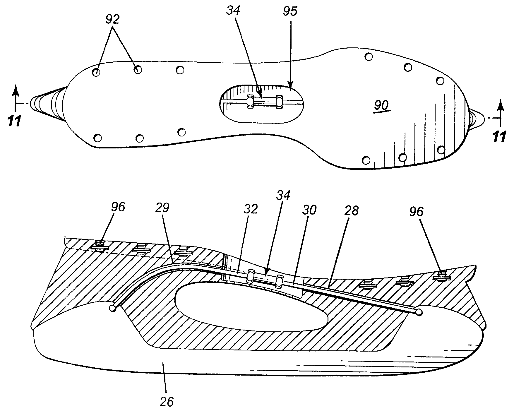 Footwear having a foot retaining system