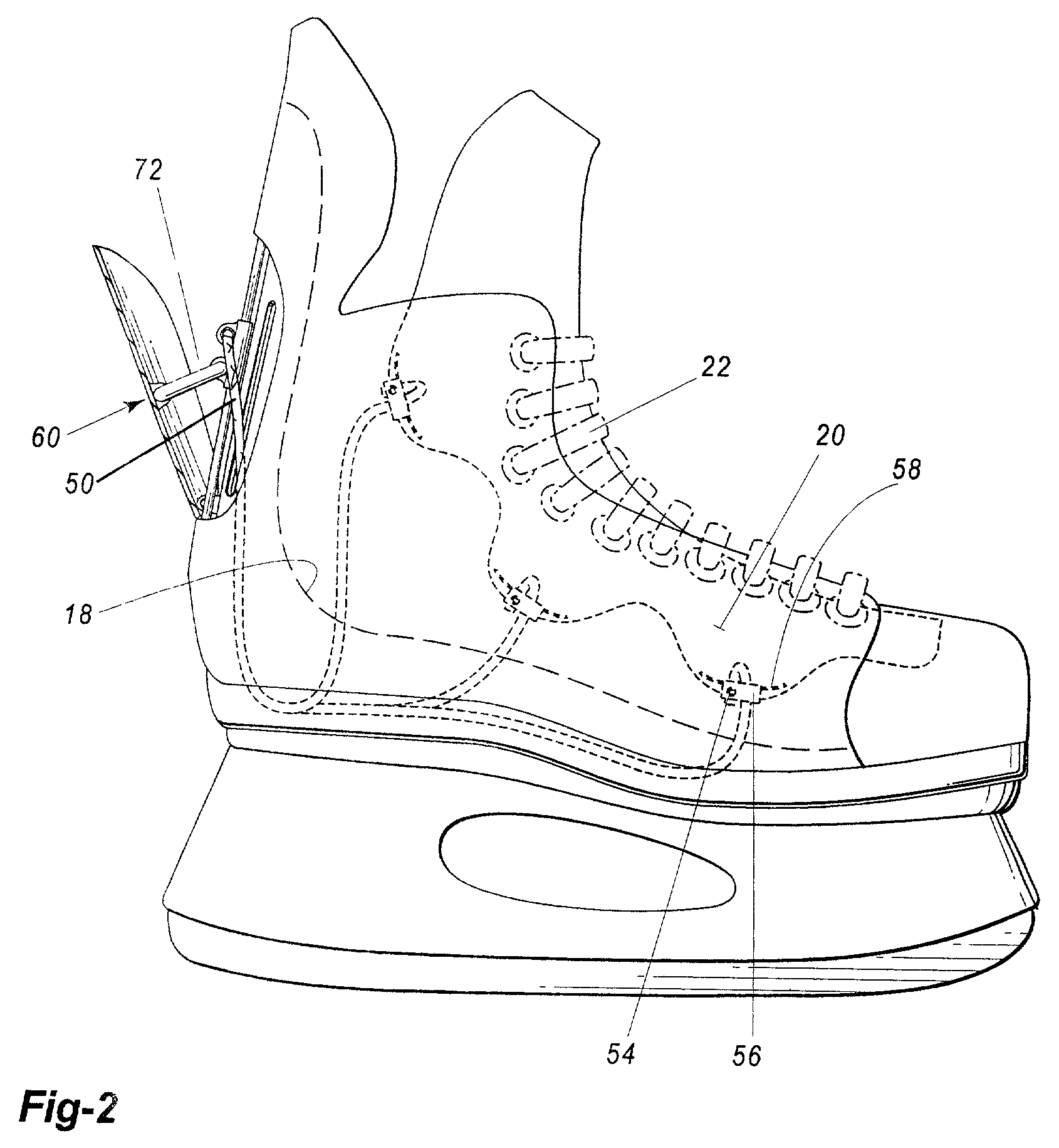 Footwear having a foot retaining system