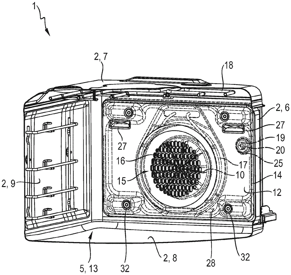 Domestic cooking appliance comprising a steam inlet