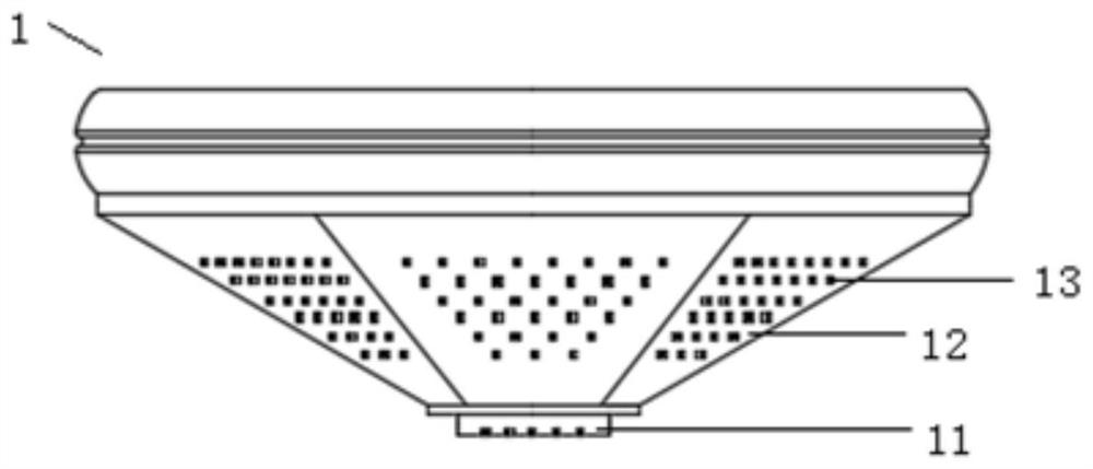 A supplementary light lamp for dairy farming