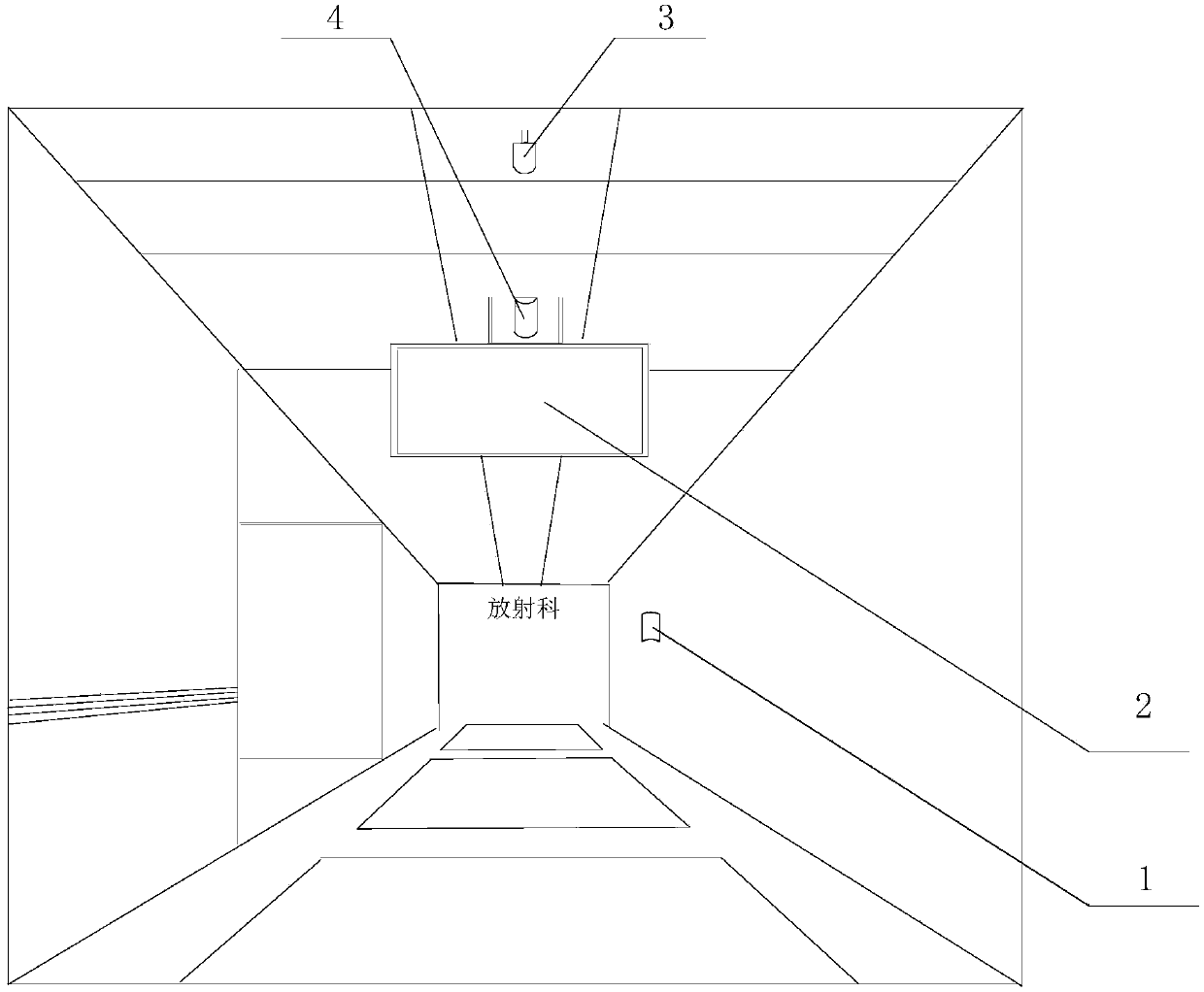 Automatic alarm device for radiation monitoring