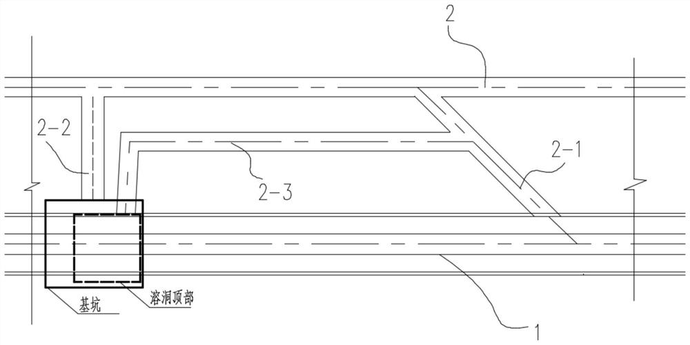 Construction method for high-speed railway double-track tunnel penetrating through vertical mud gushing karst cave