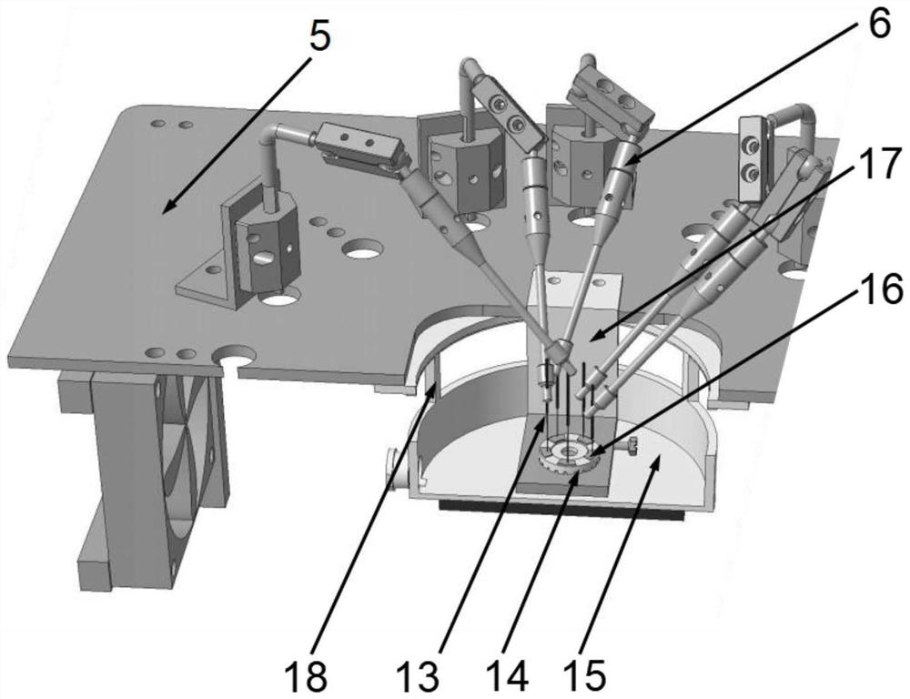 Partitioned polarization device for piezoelectric element