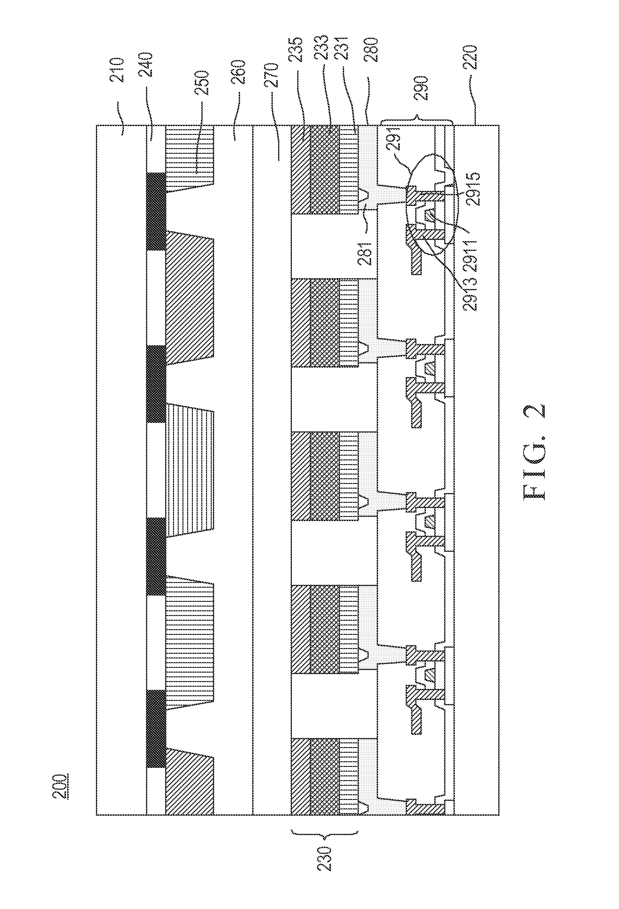 In-cell OLED touch display panel structure