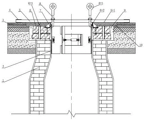 Construction method of well lid of road surface inspection well and auxiliary installation device