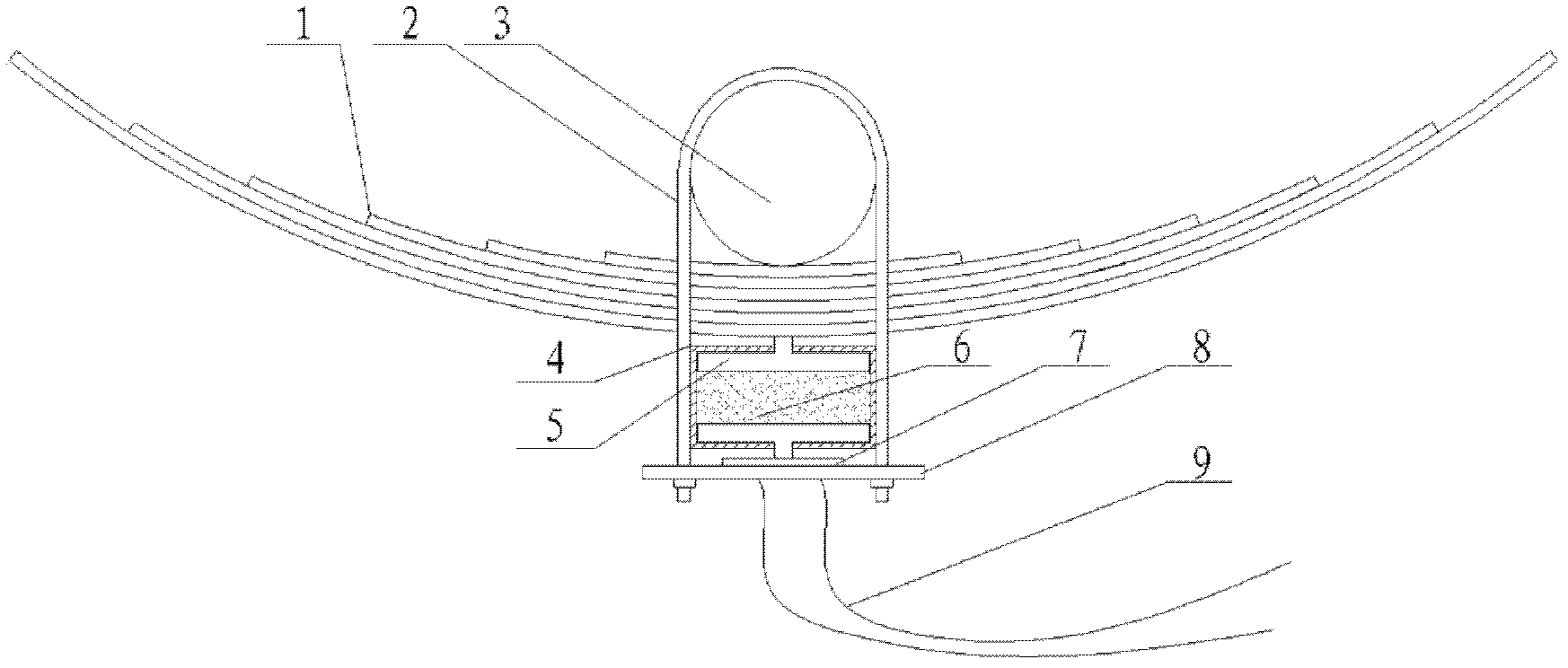 Load capacity self-measuring transducer of freight vehicle