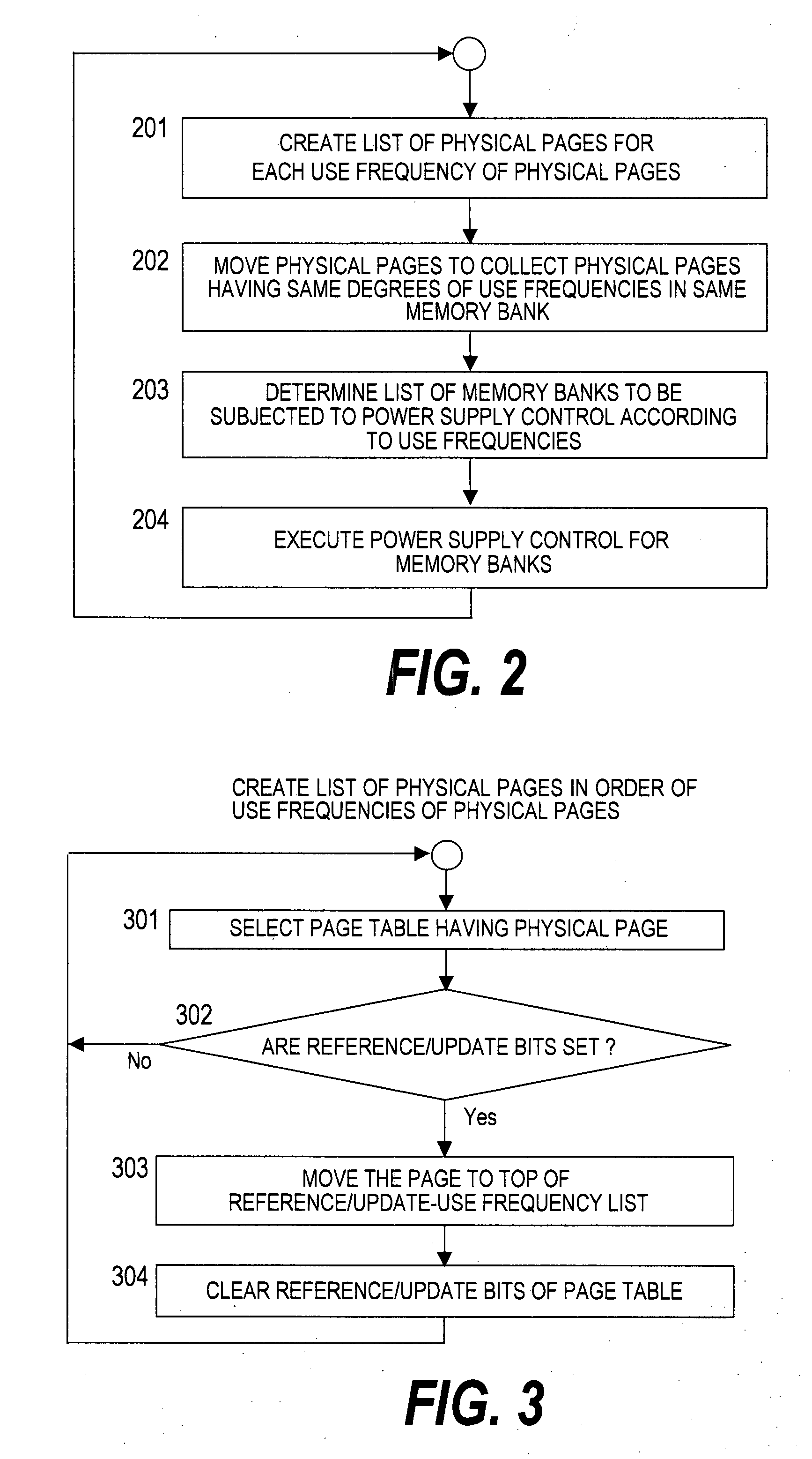 Method and computer for reducing power consumption of a memory