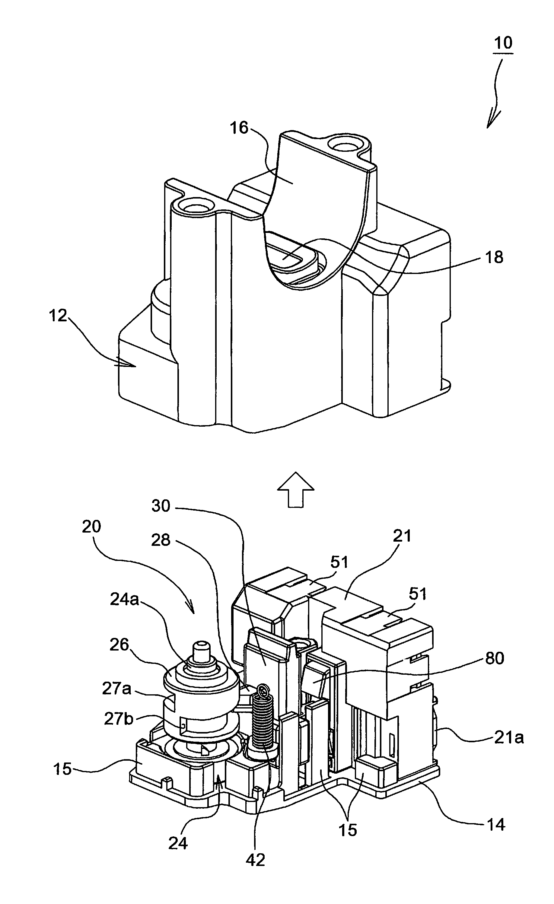 Steering lock unit