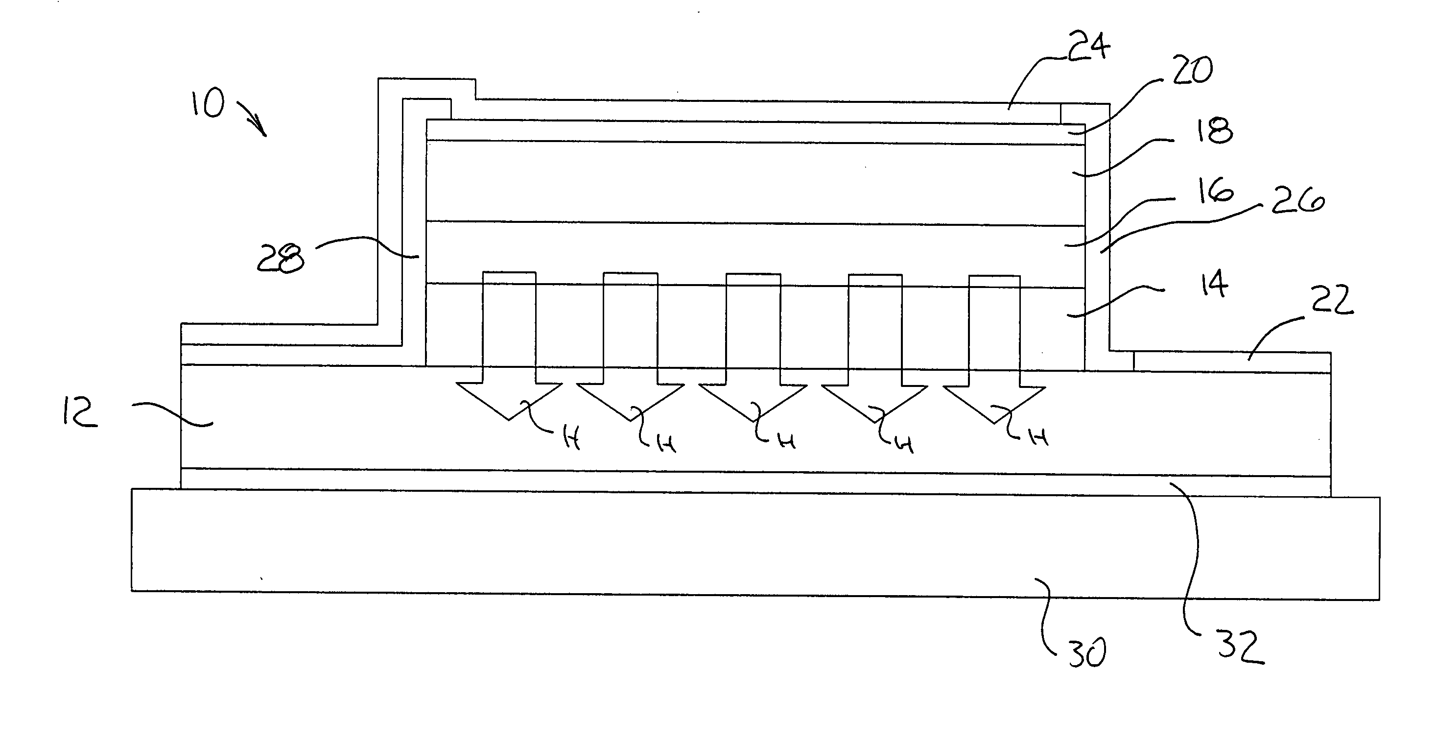 Semiconductor laser cladding layers