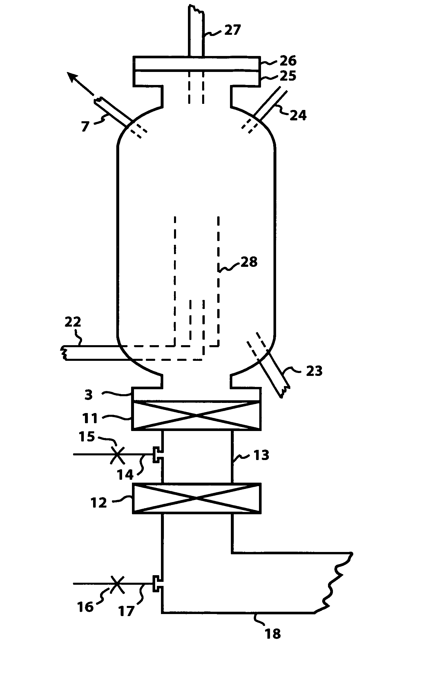 Continuous coking process