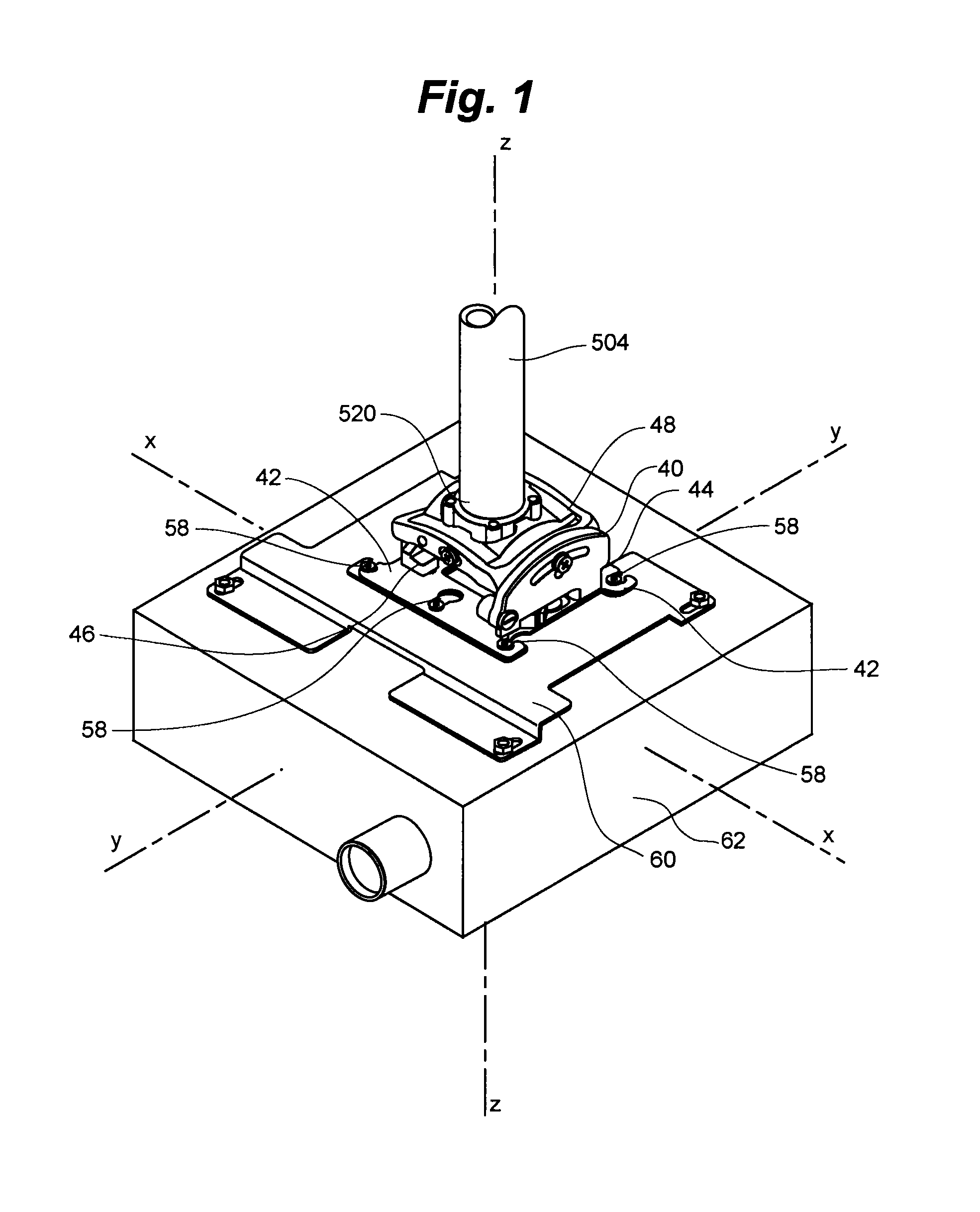 Adjustable projector mount