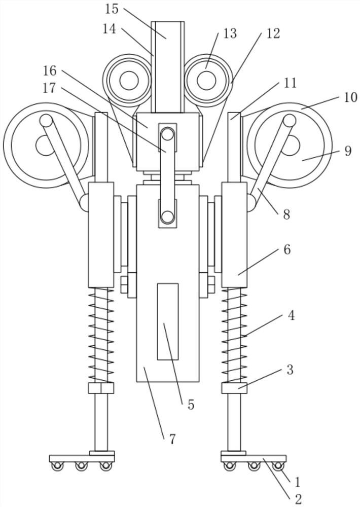 Temporary distribution box building device