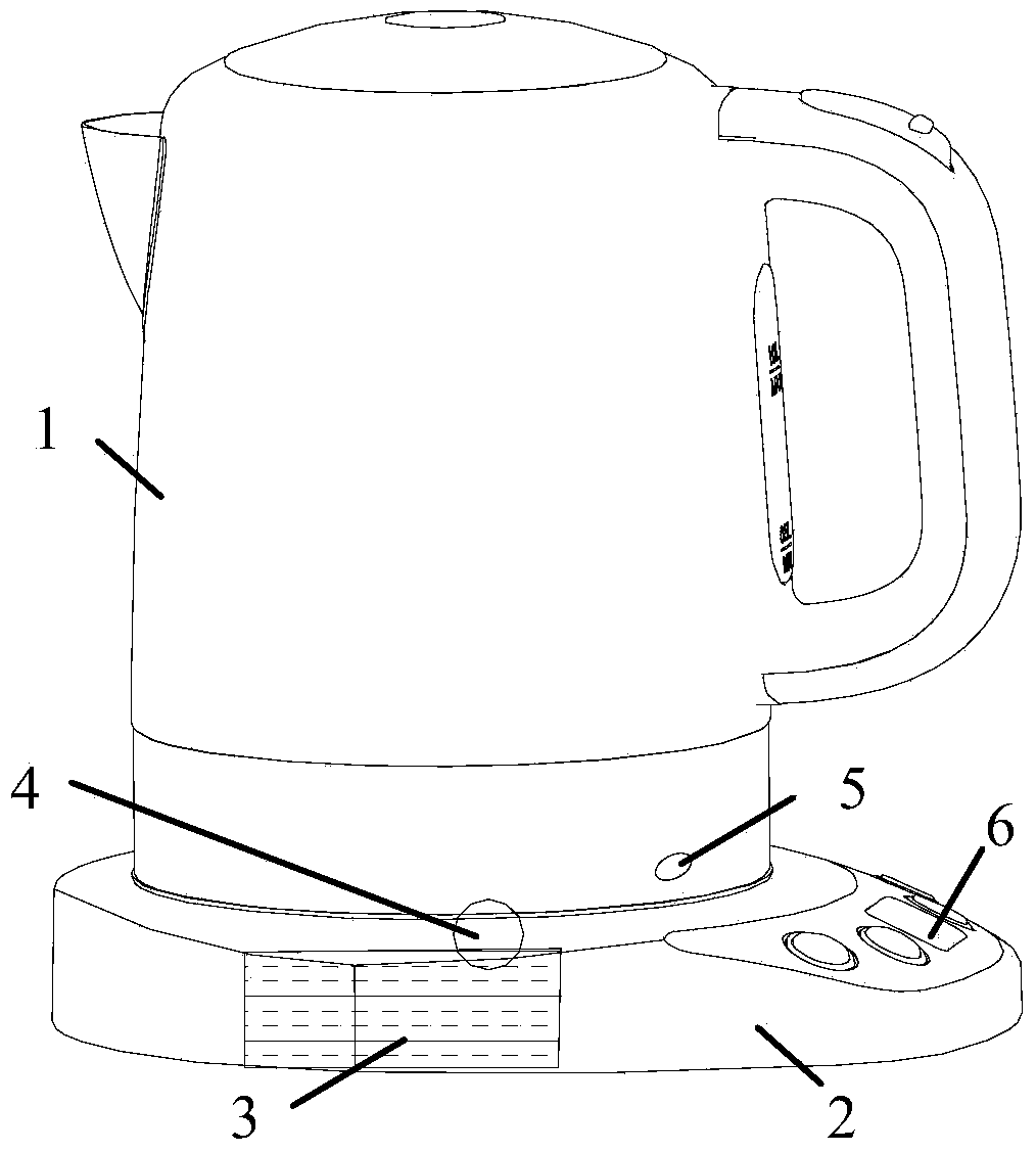 Scale detection method and scale detection device for water boiling utensil