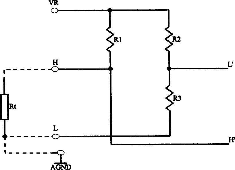 Preprocessing circuit for multiple temperature signals