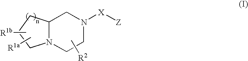 Substituted hexahydropyrrolo[1,2-a]pyrazines, octahydropyrido[1,2-a]-pyrazines and decahydropyrazino[1,2-a]azepines