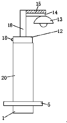 Photovoltaic solar street lamp convenient to maintain