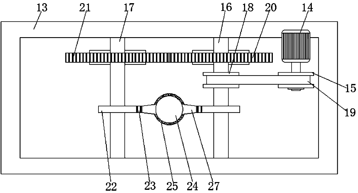 Beating device convenient to use and applied to machining of mechanical parts