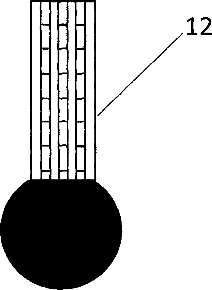 Five-core fiber grating probe micro-scale measurement device and method based on optical fiber ring-shaped laser