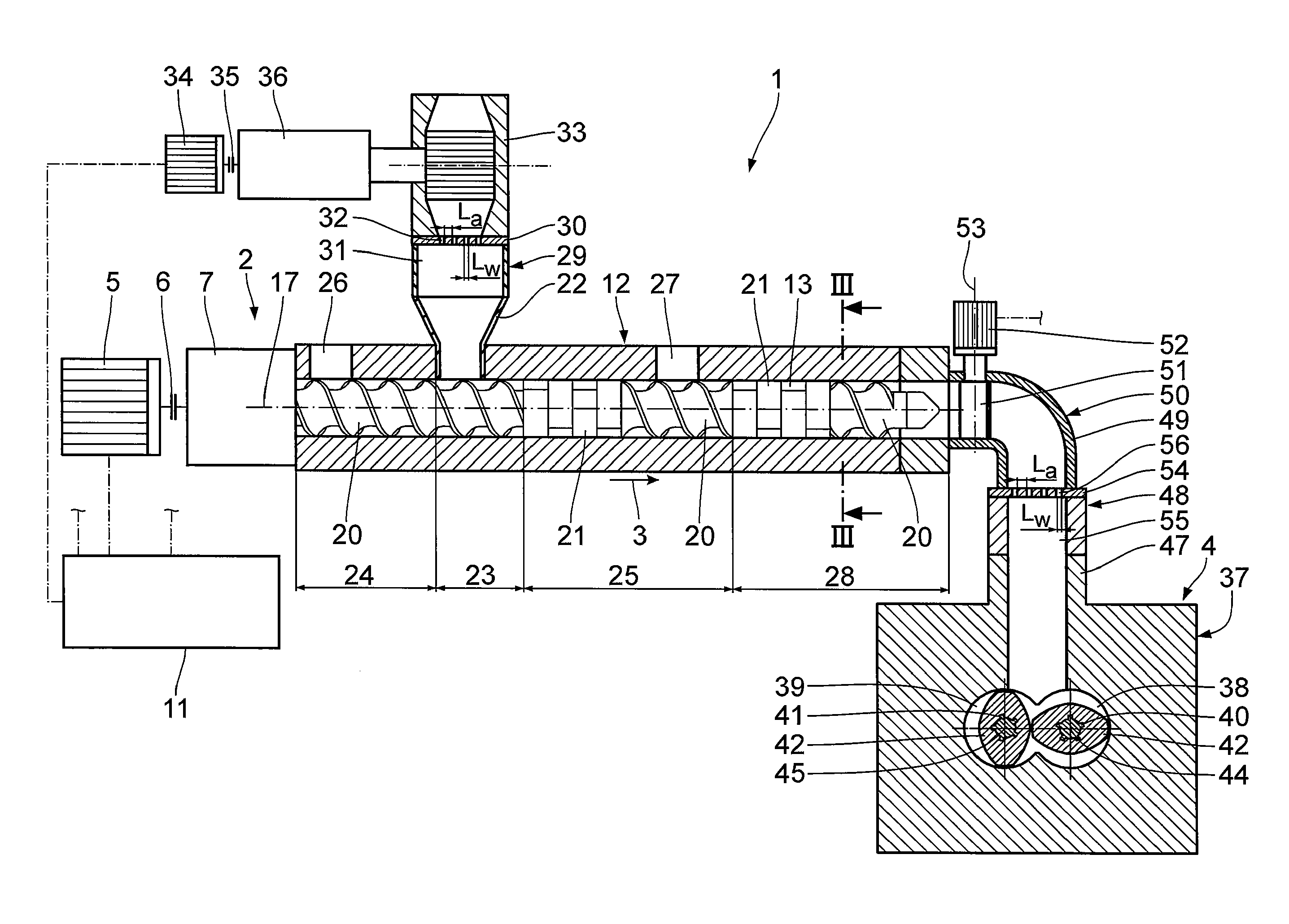 Method and processing installation for devolatilizing polymer melts