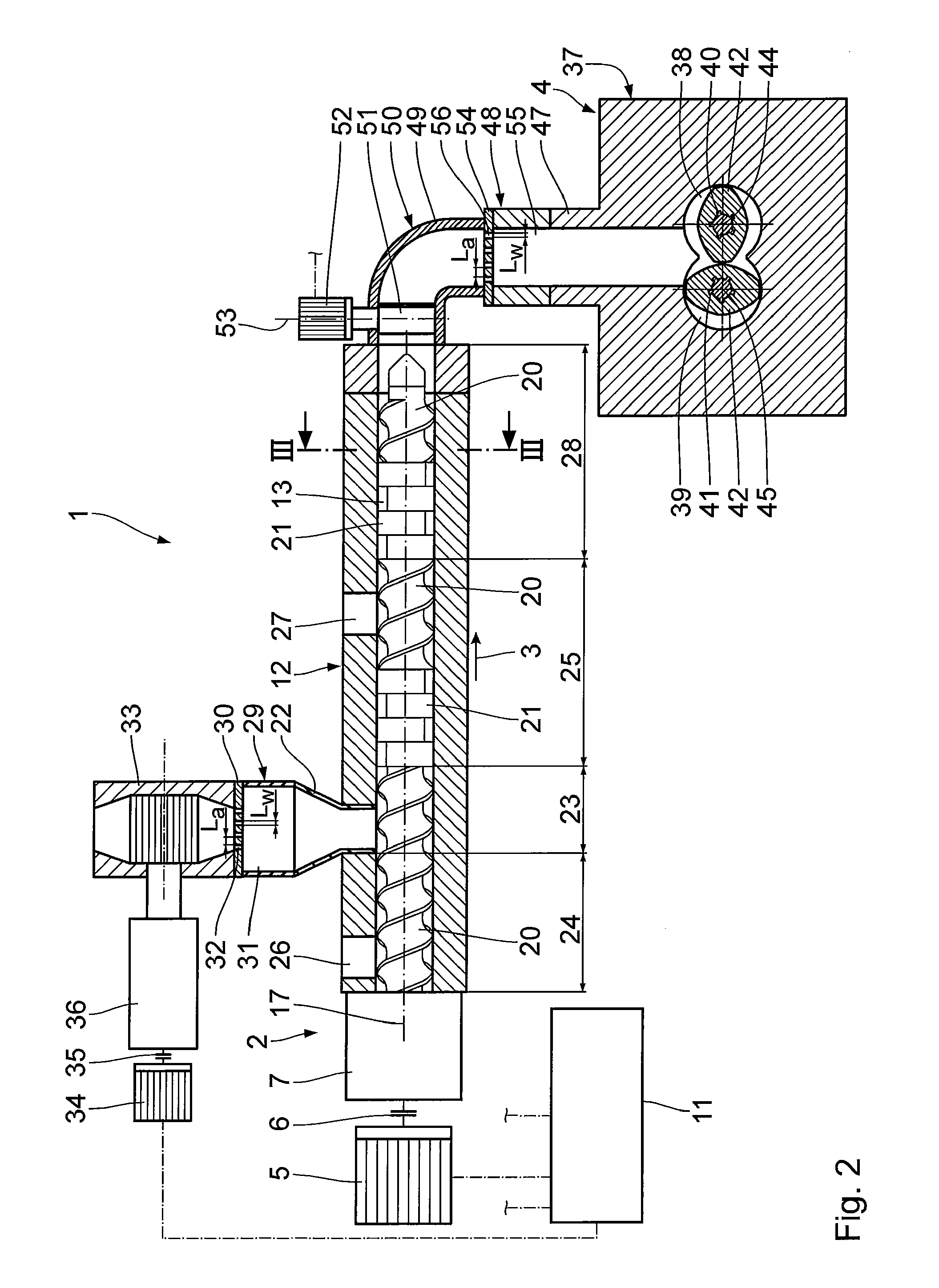 Method and processing installation for devolatilizing polymer melts