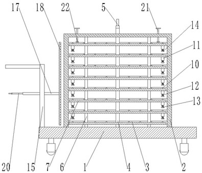 Plywood storage transfer car capable of discharging