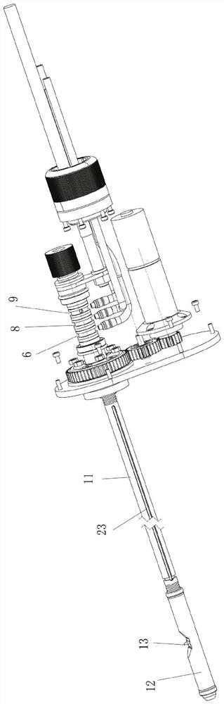 A rotary tig welding torch for welding and repairing the inner wall of very small diameter pipes