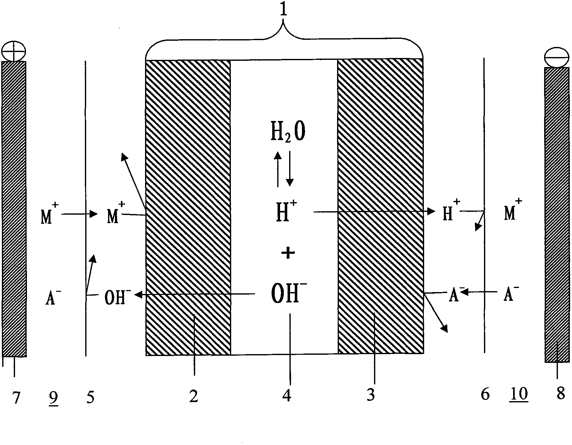 Method for manufacturing monolithic bipolar membrane