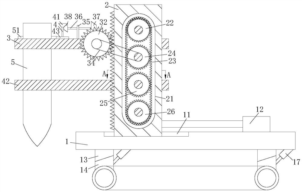 Pile driver for construction engineering