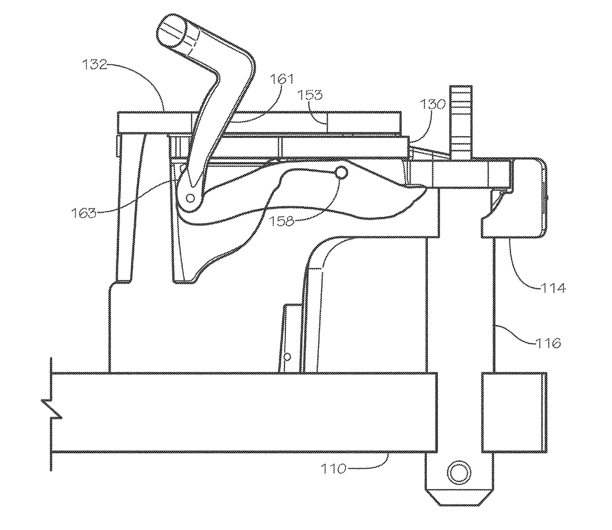 Drawbar pin ejector