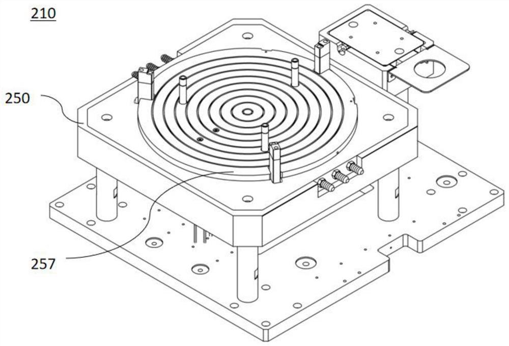 Partitioned heating wafer heating device, multi-station dispenser and wafer heating method