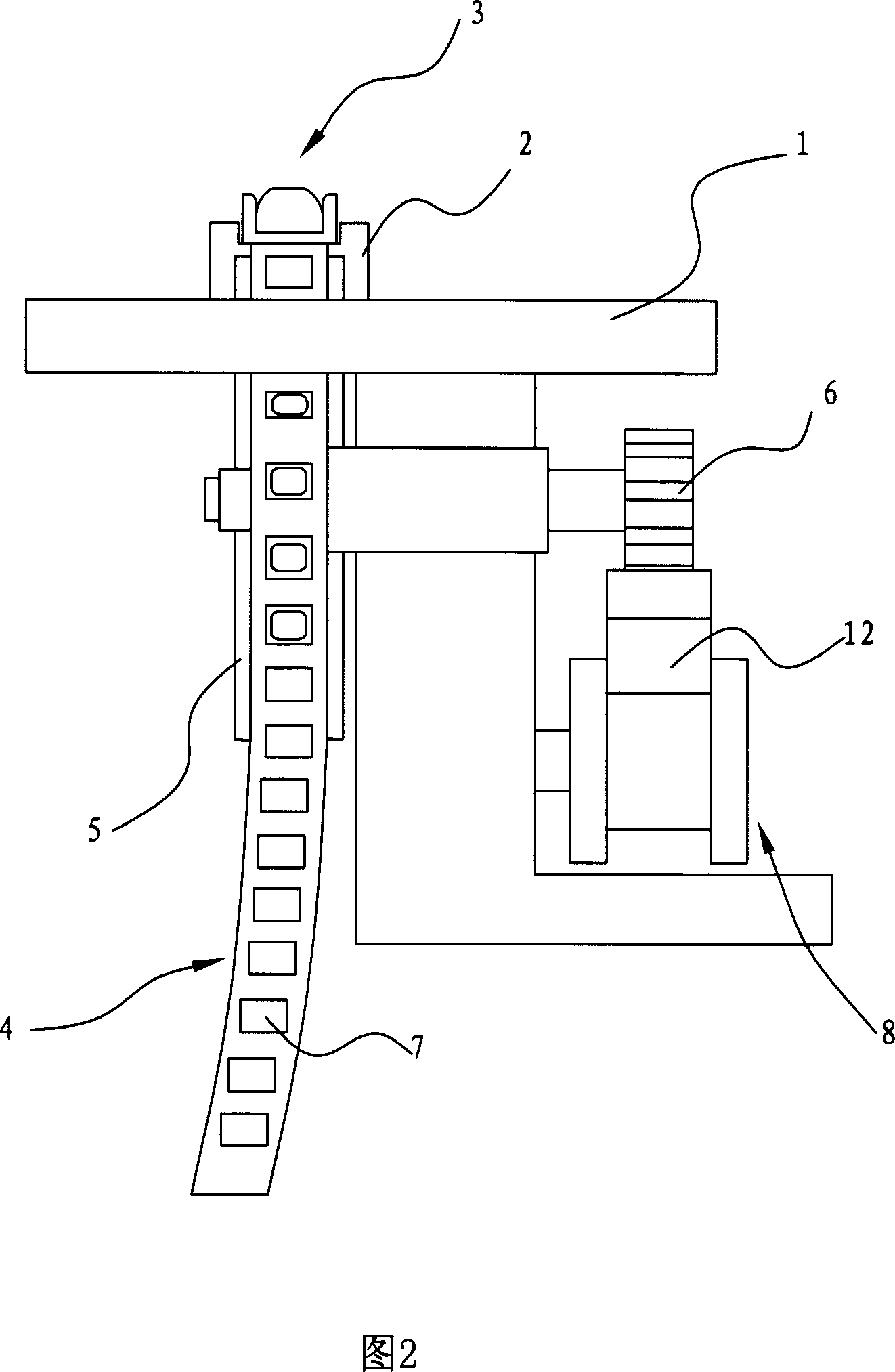 Transmission mechanism for curtain sheet weaving machine