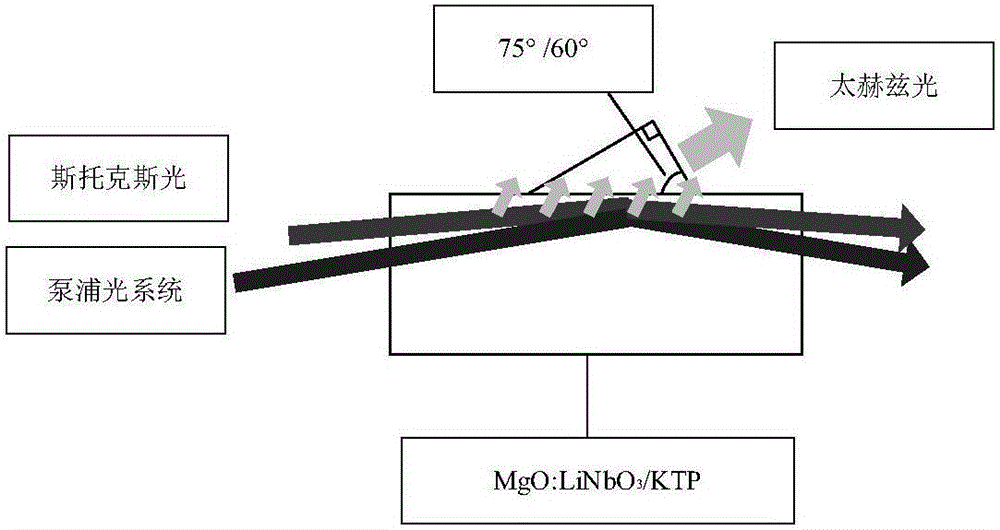 Terahertz parameter source coupling structure and working method thereof