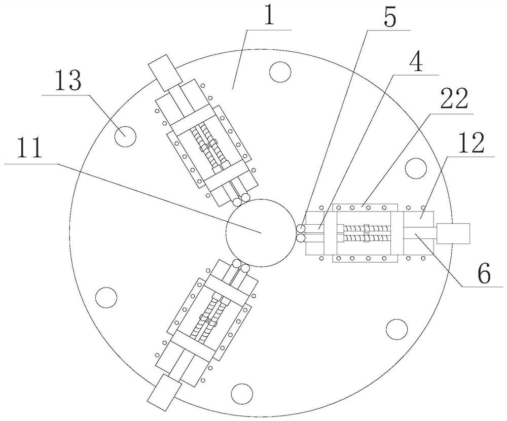 A fixture device and clamping method for FMC motor shaft processing