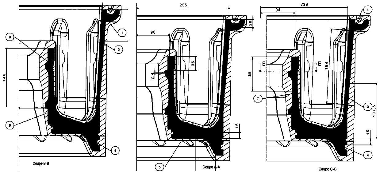 High-strength and high-toughness 2XXX aluminum alloy forging production process