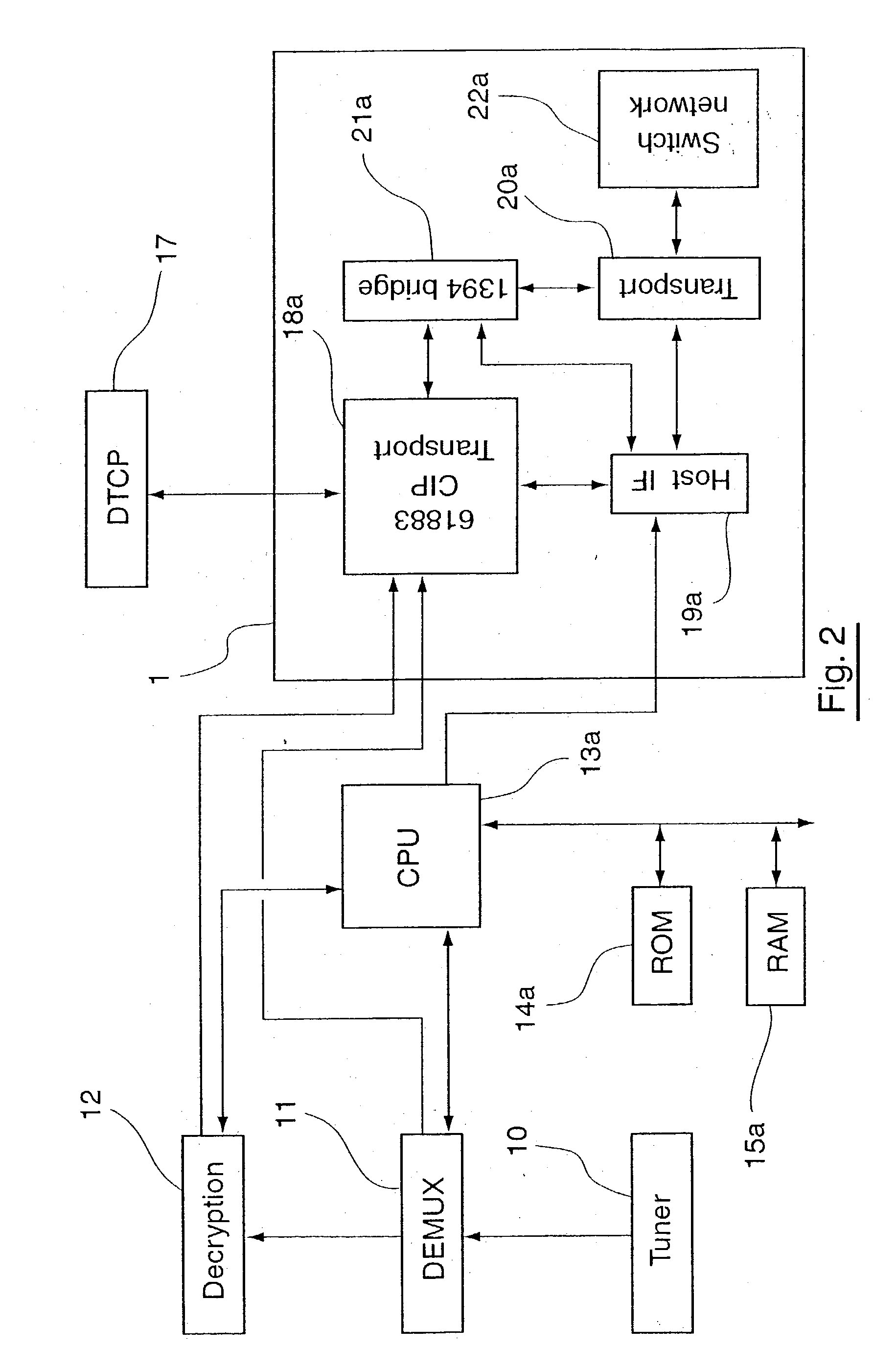 System for the transmission of audiovisual signals between source nodes and destination nodes