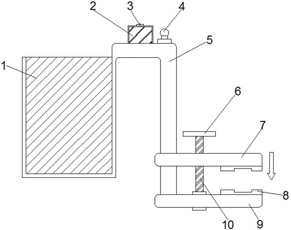 Cup rack suitable for upper berth of student dormitory