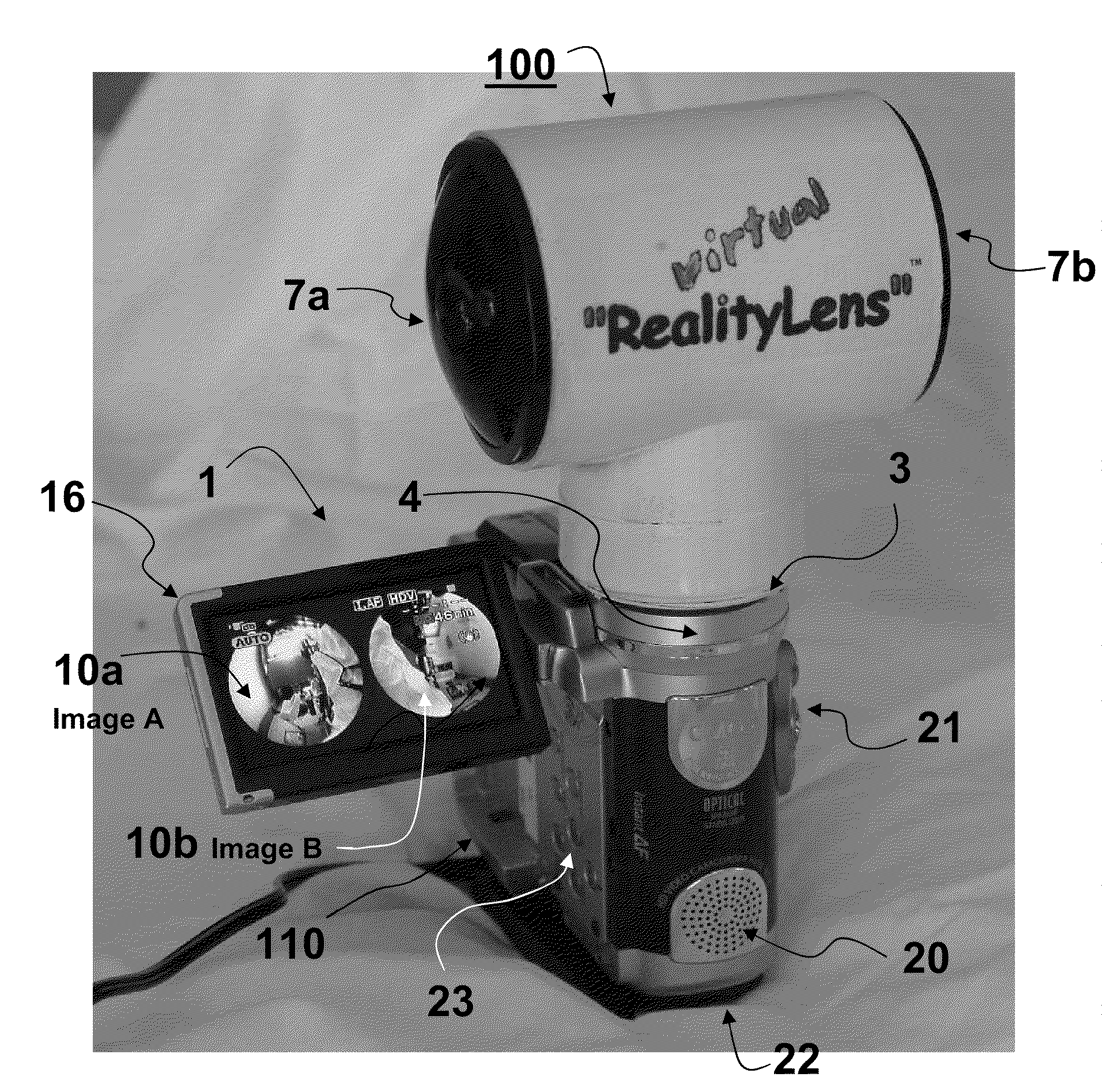 Panoramic adapter system and method with spherical field-of-view coverage