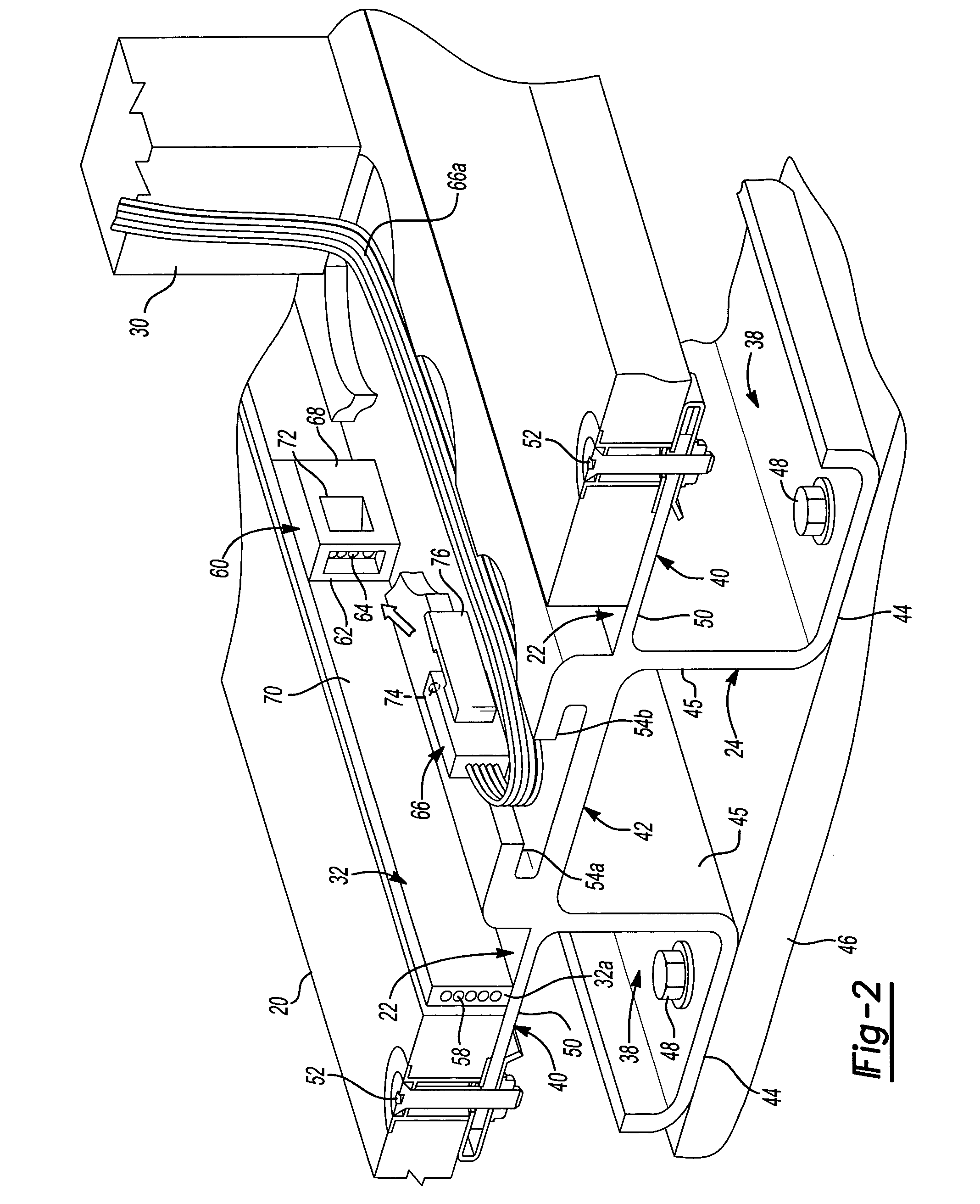 Seat power bus with discrete connection ports