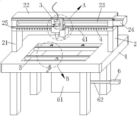 A welding device for eliminating air holes in laser welding